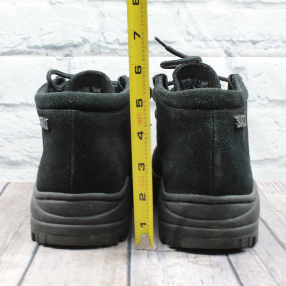 Sao Stacy Adams Dublin II Black Chukka Suede Lace Up Ankle Boots Size 9 M - Picture 8 of 10